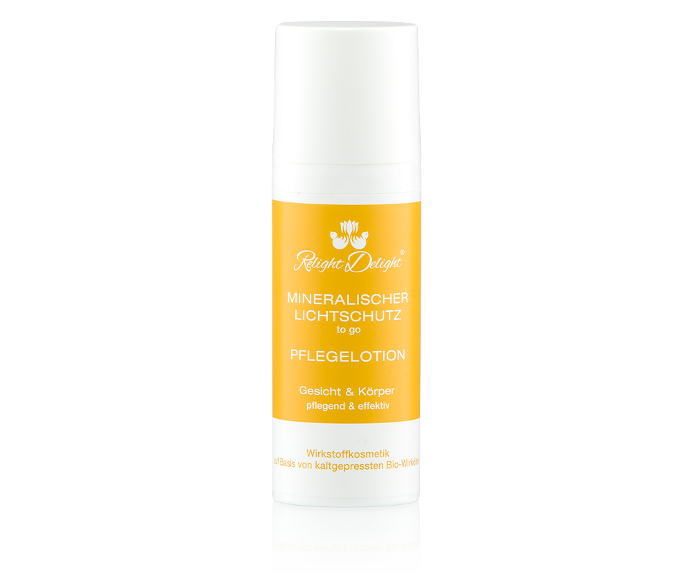 Relight Delight Mineralischer Lichtschutz To go Pflegelotion Gesicht & Körper, pflegend & effektiv